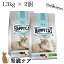 【2個セット】ハッピーキャット 腎臓ケア【 ダイエット ニーレ ( 1.3kg ) 】 療法食 HAPPY CAT ドライフード 成猫 腎臓 グルテンフリー 70607