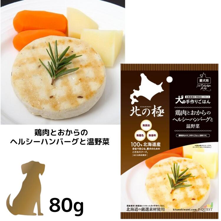 北の極 80g 犬用 ごはん おかず おやつ ウェットフード 無添加 北海道産 チキン ファインツー