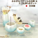 おおきなアクリルお位牌と淡い青色仏具5点セット■ペット 仏具 セット 仏壇 メモリアル ミニ仏具 ペット仏具 位牌 ペット供養 お供え お悔み 手元供養 陶器 ...