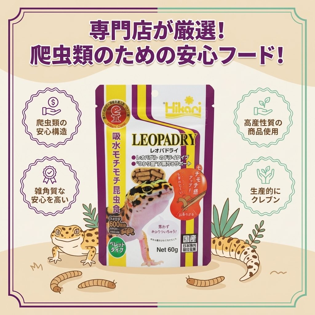 【P5倍・1,000円OFFクーポン】【ヒカリ】レオパドライ 60g x110個 ヒョウモントカ...
