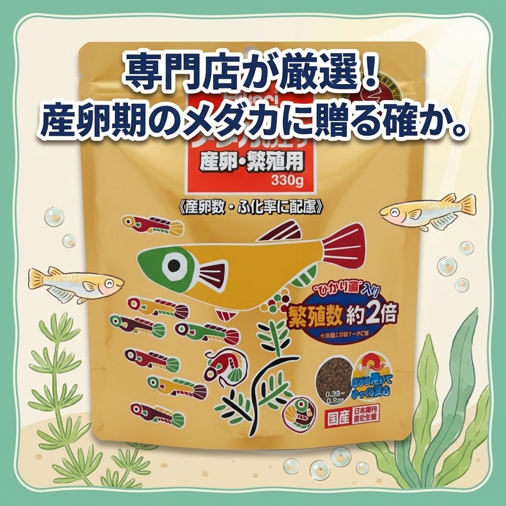 ペットショップ うちのmofuの【ひかり】キョーリン メダカのエサ 産卵・繁殖用 330g メダカ 観賞魚 フード ドライ 繁殖期 専門店の品質 日本製 高嗜好性 フィッシュミール配合 浮上性 粒タイプ｜アングル3