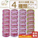 デビフ 缶詰 犬 犬用 送料無料 85g 成犬の食事 4類 x 6個セット ささみ ささみ＆野菜 ささみ＆さつまいも ささみ＆軟骨 成犬 ウェットフード 犬の缶詰 ドッグフード dbf d.b.f