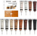 SEISSO 12色 木製品キズ補修 補修クリーム キズ直し フローリング 木工 木製の家具 ドア 床 傷 すりキズ用 汚れ ホワイト アイボリー ウッドホワイト グレー オーク ウッド アンバー ローズウッド チーク ブラック ブラックウォールナット 付属品なし
