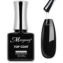 Missgooey ジェルネイル トップコート ノンワイプトップジェル UV/LED対応 初心者&プロ用 拭き取り不要 最上級の艶 長持ち 13ml