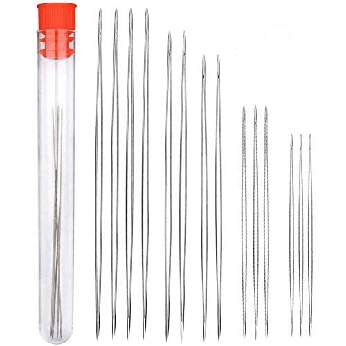 Dennty ビーズ 針 極細 糸通し ビーズ通し 超極細針 ビーズ刺しゅう針 ビーズ織り針 手作り DIY 縫製 1..