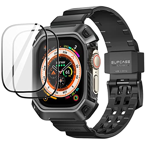 SUPCASE Apple Watch Ultra 49mm (2022) ケース 全面保護カバー 一体型 二つ画面保護フィルム付き バンド 衝撃吸収 アップルウォッチ シリーズ 対応 保護カバー UBProシリーズ SUPCASE Apple Watch Ultra 49mm (2022) ケース 全面保護カバー 一体型 二つ画面保護フィルム付き バンド 衝撃吸収 アップルウォッチ シリーズ 対応 保護カバー UBProシリーズ