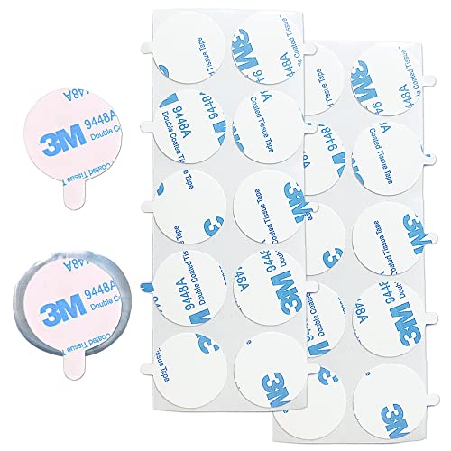 シーリングスタンプ用両面テープ 直径23mm/28mm 両面シール 70枚入り シーリングワックス スタンプ 用 丸型 粘着 シール テープ はがせる 耳つき DIY (23mm)