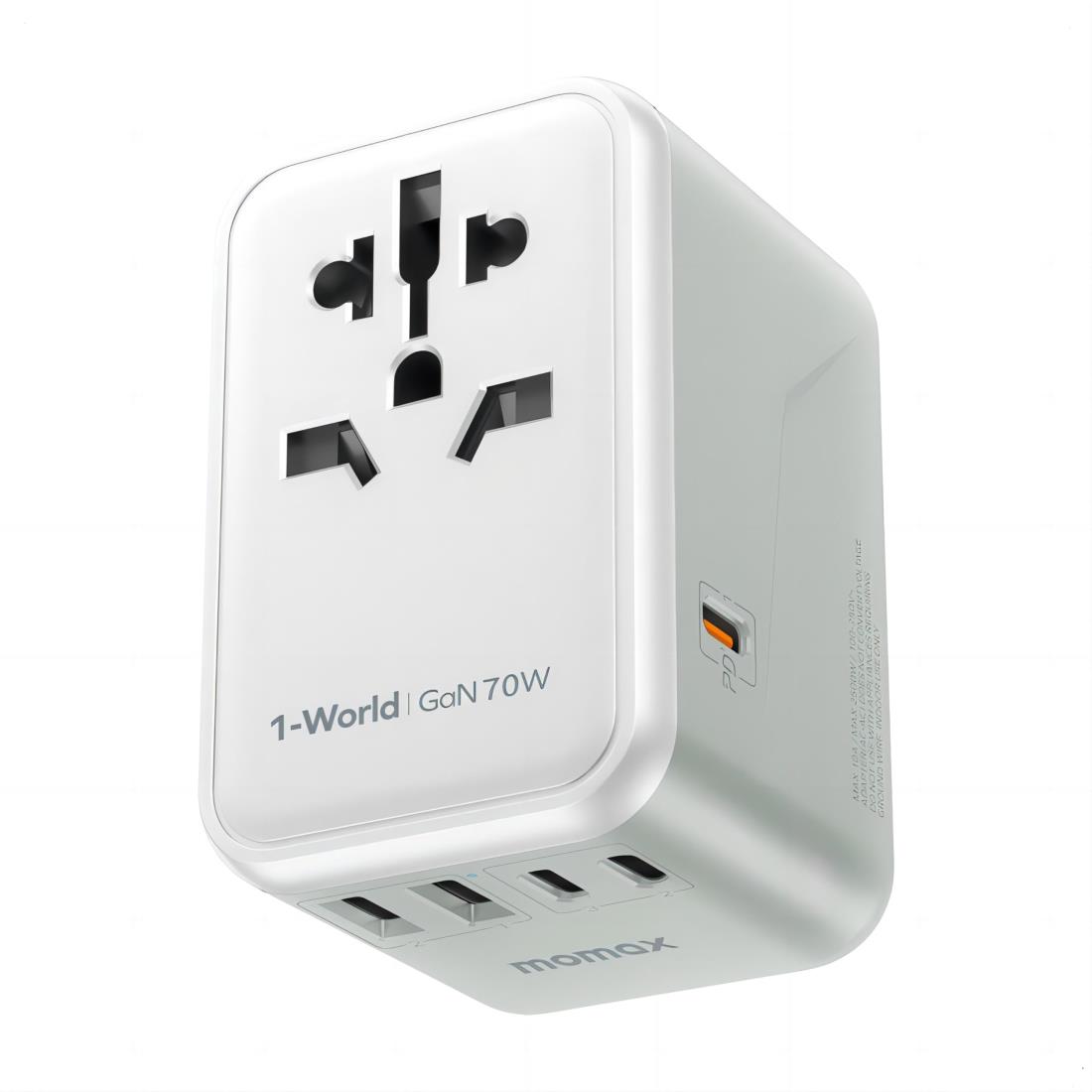 【70W 急速充電】MOMAX 変換プラグ PD 70W GaN 急速充電 海外旅行用電源変換 6台 ...