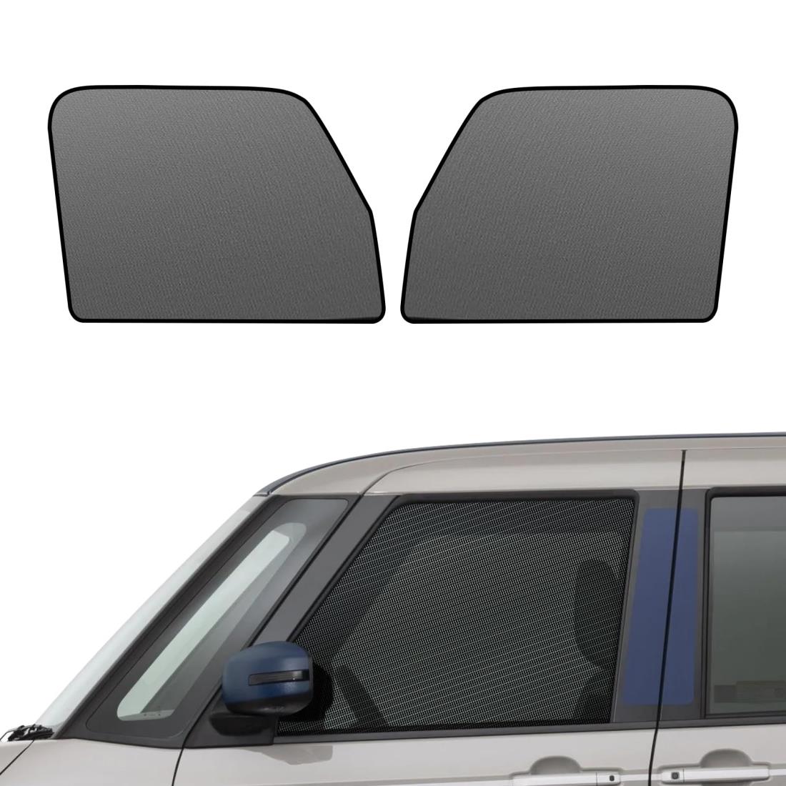 BLUESEATEC ダイハツ タント LA650系 メッシュカーテン 遮光 マグネット式 サンシェード LA650S LA660S R1.7-現行 サイド用 運転席 助手席 日除け 2枚