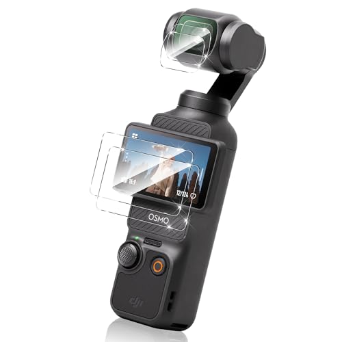 ohyes OSMO Pocket 3 フィルム 強化ガラス2枚 + カメラフィルム2枚【4枚セット】OSMO Pocket 3 保護フ..