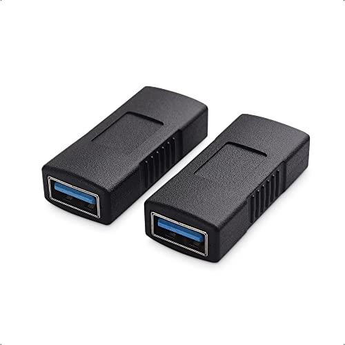 Cable Matters USB 3.0 メス メス USB メスメス 中継アダプタ 2個セット 超高速5Gbps対応 USB 3.0 延長アダプタ