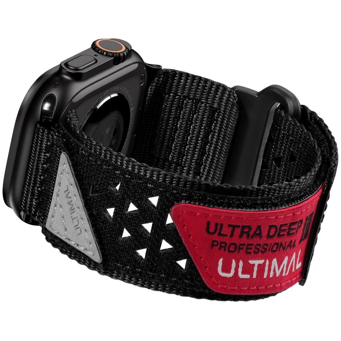 ULTIMAL コンパチブル Apple Watch バンド アップルウォッチバンド 38/40/41mm 42/44/45mm 49mm ナイロン 中空 通気...