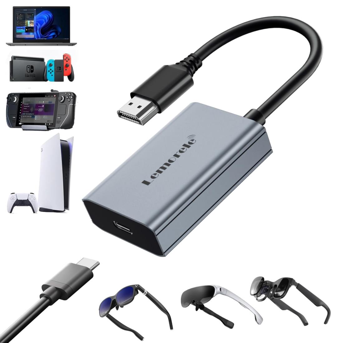 äפ㤨HDMI to USB C 򴹥ץ 4K@60Hz Xreal One hub/VITURE One AR/RayNeoޡȥ饹 ˥ĥ ѴץHDMI  Adapter AR饹 Xreal Air2 pro/Rokid Air max/Switch/Steam deck/PS4/5 /ROG ALLYൡб ߹ΡפβǤʤ4,639ߤˤʤޤ
