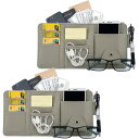 TIMYU 車 収納 サンバイザーポケット PU レザー 車用収納バッグ 多機能ポケット 収納ホルダー 取付簡単 スマホ サングラス カード ケーブル イヤホン...