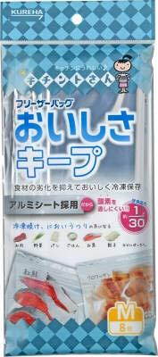 フリーザーバッグおいしさキープM 8枚 フック式