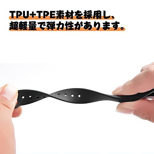 [YFFSFDC] Xiaomi Mi Band 5 6 交換バンド 黒 2個入り シャオミ 小米 5/6 ベルト バンド 予備 替え 換えバンド 交換用バンド ラバーベルト シリコン 通気 防水