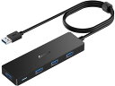 Aceele USB ハブ 拡張 4 USB ポート120cm 延長ケーブル 5Gbps 超高速 軽量 PC MacBook/Chromebook Windows/Mac対応 USBハブ テレワーク リモート 在宅勤務に最適