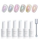 マグネットネイルジェル Coikaze ジェルネイル マグネットジェル 6色セット ジェルネイル カラー キャッツアイジェル カラージェルセット ネイル ジェル マグネット付き UV/LED対応(オーロラマグネットジェル)