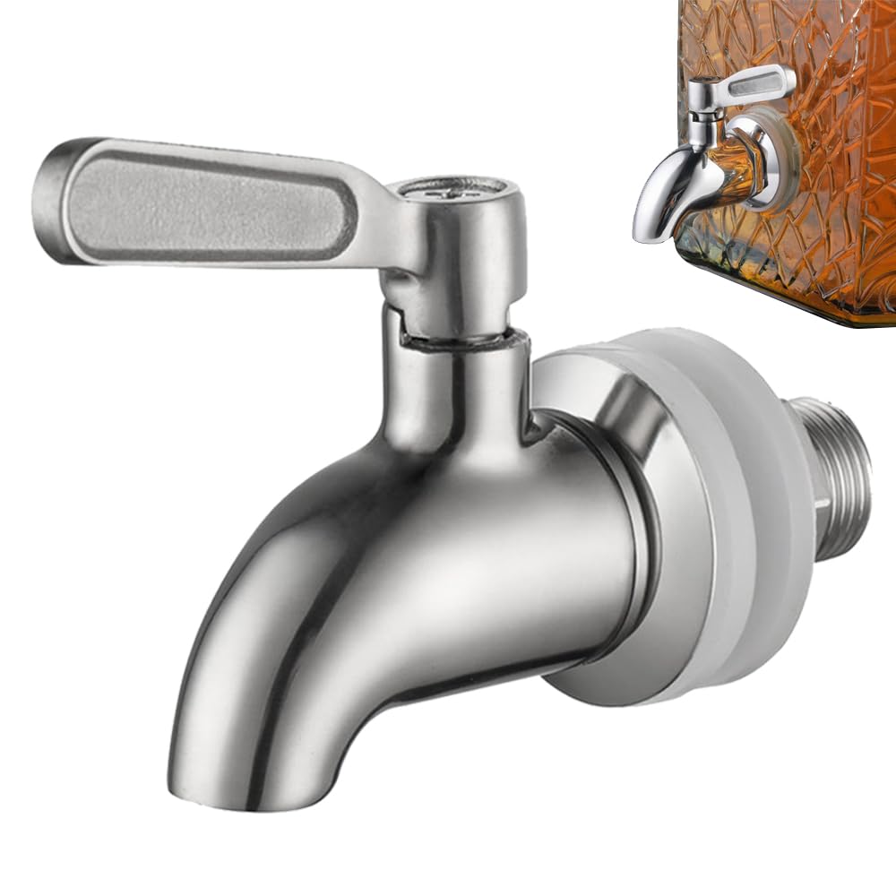 CHANGJIQ 瓶蛇口 16mm ステンレス製 樽用 酒樽用 ジャグ用 ビールサーバード ドリンクサーバー 焼酎サ..