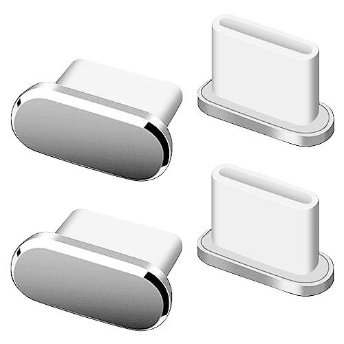 Type-C キャップ コネクタカバー 金属 ゴム 防砂 防塵保護カバー 充電口 コネクタ ダストプラグ スマー..