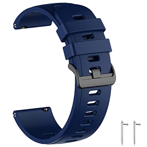 [GOHHME] 時計バンド ベルト19mm 20mm 22mmシリコンバンド 防水時計替えベルト 腕時計バンド19ミリ 20ミリ 22ミリ Quick Releaseスマートウォッチバンド ベルト ベルト 替えバンド ナイロン スポーツループ 軽量 通気性 調整簡単 (20mm, ブルー)ブランド: GOHHMEメーカー: GOHHME