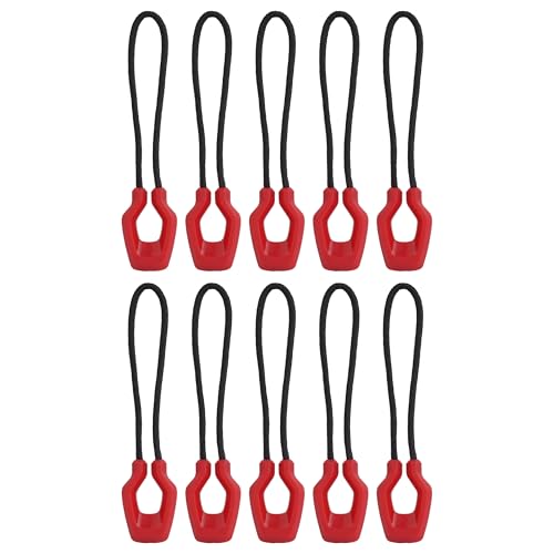 KOYOKOMA ファスナー 引き手 10個セット ファスナートップ チャック シンプル つまみ 紐 リュック カバ..