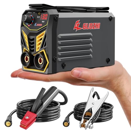 GZ GUOZHI 溶接機 100v アーク溶接 130A インバーター直流半自動 ミニポータブル溶接機 ホットスタート..