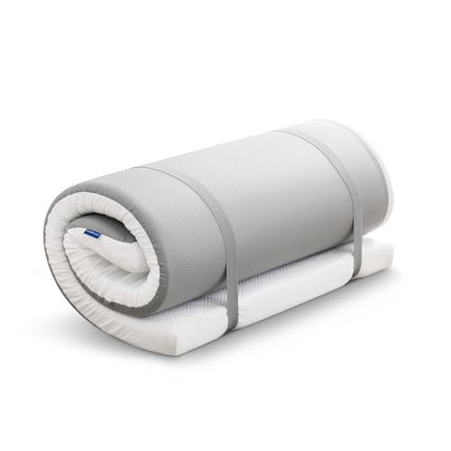 高反発マットレス 低反発マットレス 2層構造 腰痛 マットレス トッパー 敷布団 折り畳み 中反発マット シングル 来客用 直置き 横寝 97×195×8cm