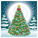 LEADINTOP ダイヤモンドアート クリスマス ツリー 30X30cm 部分貼り付けタイプ ダイヤモンドペインティング ダイアモンドビーズ モザイクアート 人気 モザイク ビーズアート 大人 子供 DIY 手作り セット 手芸 キット プレゼント 芸術品 装飾