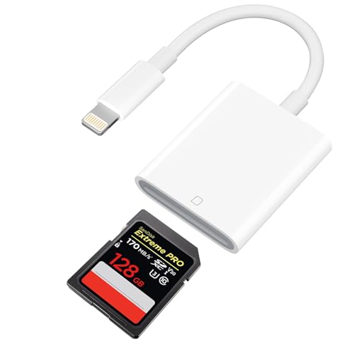 SDカードリーダー iPhone 【2025新登場 MFi認証品】ライトニング sd カードリーダー iPhone/iPadに適用..