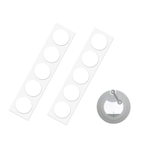 NFCタグ NTAG215 コイン型カード NFCコイン 円形 直径25mm 504バイトTagMo、i-Phone対応用 ショートカ..