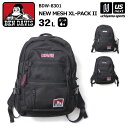 ベンデイビス BEN DAVIS バックパック NEW MESH XL-PACK II 32L 2024年継続モデル 【 BDW-8301 バッグ かばん バックパック リュック ..