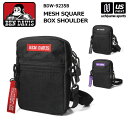 ベンデイビス BEN DAVIS ショルダーバッグ MESH SQUARE BOX SHOULDER 2024年継続モデル 【 BDW-9235B バッグ かばん ショルダー ミニバッグ 旅行 通学 メンズ レディース 】【あす楽対応 365日出荷】【メール便不可】[物流]