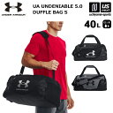 アンダーアーマー スポーツ バッグ アンダーアーマー 【 UNDER ARMOUR 】 UAアンディナイアブル 5.0 ダッフルバッグ Sサイズ 40L 2024年継続モデル 【 1369222 スポーツバッグ ショルダーバッグ ダッフルバック 遠征 ジム メンズ レディース 】【あす楽対応 365日出荷】【メール便不可】[物流]