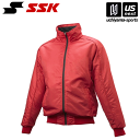 エスエスケイ【 SSK 】 BWG1008J ジュニア グラウンドコート フロントフルZIP(中綿) (20)レッド 2025年継続モデル【メール便不可】[取り...