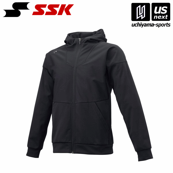 エスエスケイ【 SSK 】 DRF024 長袖フルZIPボンディングスウェット (90)ブラック 2025年継続モデル【メ..