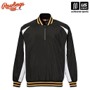 ローリングス【 Rawlings 】 野球 VジャンLS ATP14SV1 B(ブラック)【 Vジャン ハーフジップ グランドコート アウター 長袖 2025年...