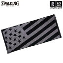 スポルディング【 SPALDING 】 バスケットボール ジャカードタオル USフラッグ ブラック【SAT211040 バスケ バスケット フェイスタオル スポ...