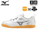 ミズノ 【 MIZUNO 】 サッカー キッズ トレーニングシューズ モナルシーダ NEO II CLUB KIDS IN 2023年春夏モデル 【 P1GG2326 MONARCIDA インドア シューズ 3E ワイド 幅広 こども ホワイト …