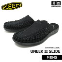 楽天内山スポーツ楽天市場店（送料無料）（国内正規品） KEEN キーン メンズ サンダル UNEEK II SLIDE ユニーク ツー スライド 2024年継続モデル 【 1022371 シューズ アウトドア キャンプ リラックス 男性 ブラック 】【あす楽対応 365日出荷】【メール便不可】[物流]