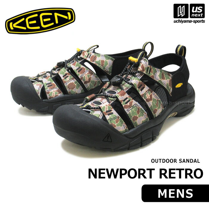 楽天内山スポーツ楽天市場店（送料無料）（国内正規品） KEEN キーン メンズ サンダル NEWPORT RETRO ニューポート レトロ 2023年春夏新色 【 1027450 アウトドアサンダル スポーツサンダル キャンプ タウン 通勤 通学 男性 迷彩 】【あす楽対応 365日出荷】【メール便不可】[物流]