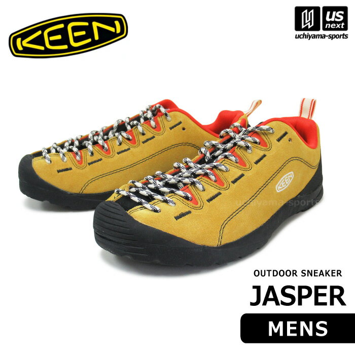 （送料無料）（国内正規品） KEEN キーン メンズ アウトドアスニーカー JASPER ジャスパー 2023〜24年秋冬新色 【 1027714 シューズ スニーカー キャンプ タウン 通勤 通学 男性 イエロー 】【あす楽対応 365日出荷】【メール便不可】[物流]