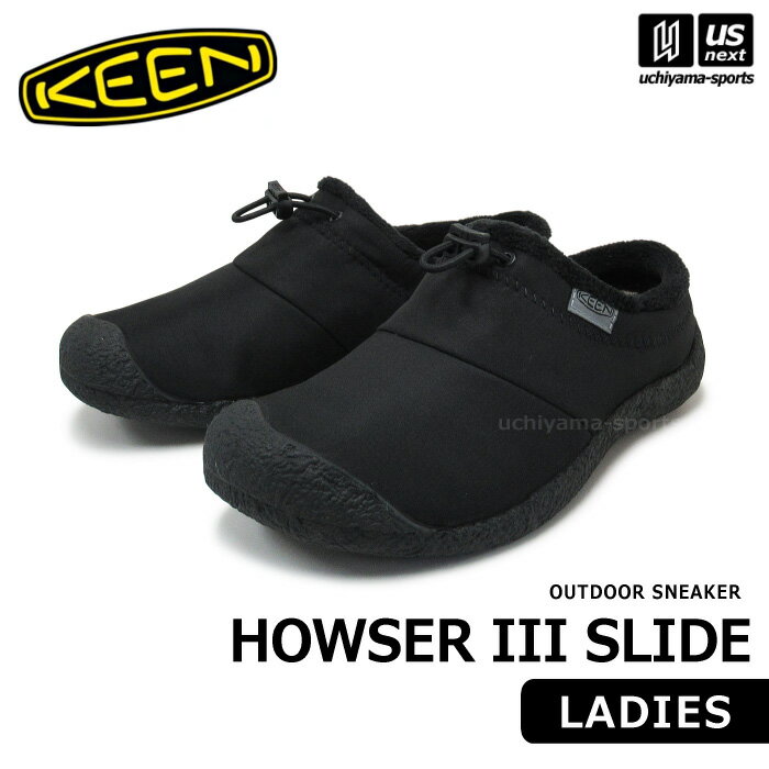 楽天内山スポーツ楽天市場店（送料無料）（国内正規品） KEEN キーン レディース HOWSER III SLIDE ウィメンズ ハウザースリースライドスニーカー 2023〜24年秋冬新色 【 1028162 シューズ モック キャンプ 通勤 通学 女性 ブラック 】【あす楽対応 365日出荷】【メール便不可】[物流]