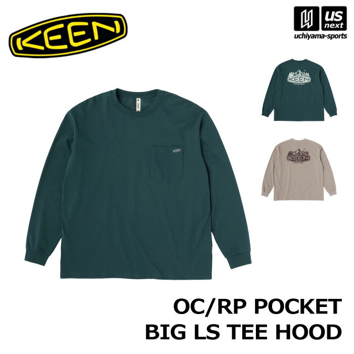 楽天内山スポーツ楽天市場店（国内正規品） KEEN キーン オーシーアールピー ポケット ビッグ ロング スリーブティー フッド 2024〜25年秋冬新色 【 1029951 1029952 OC/RP POCKET BIG LS TEE 長袖 シャツ アウトドア 男性 女性 】【翌日配達対象】【メール便不可】[自社]
