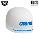 アリーナ 【 arena 】 水泳 アクアフォース3Dキャップ レーシングシリコーンキャップ ソフトタイプ ホワイト 【 AS5SSC02U キャップ 帽子 シ...