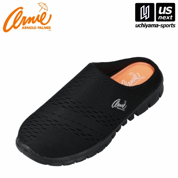 アーニーアーノルドパーマー AN0904 レディース サボ サンダル スライダー オールブラック（19）【メー..