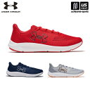 アンダーアーマー 【 UNDER ARMOUR 】 メンズ ランニングシューズ UAチャージド パスート3 ビックロゴ 2024年春夏新色 【 3026518 UA Charged Pursuit 3 練習 トレーニング 部活 細身 スリム 男性 】【あす楽対応 365日出荷】【メール便不可】[物流]