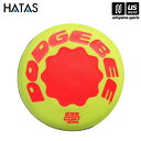 HATAS【 秦運動具/秦/ハタ 】ドッヂビー235 ポップ・テック(ライムグリーン/レッド)【R10622 DODGEBEE ドッヂビー ドッチビー アウトド...