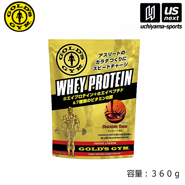 ゴールドジム（GOLD’S　GYM）ホエイプロテイン　チョコレート風味　（360g）（F5536 WHEY　PROTEIN 360g サプリメント）【あす楽対応】【メール便不可】[物流]