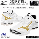 ミズノ【 MIZUNO 】 バレーボールシューズ オーダーシューズ WAVE LIGHTNING TYPE LOW WIDE 刺繍なし【 V1GX232000 ...